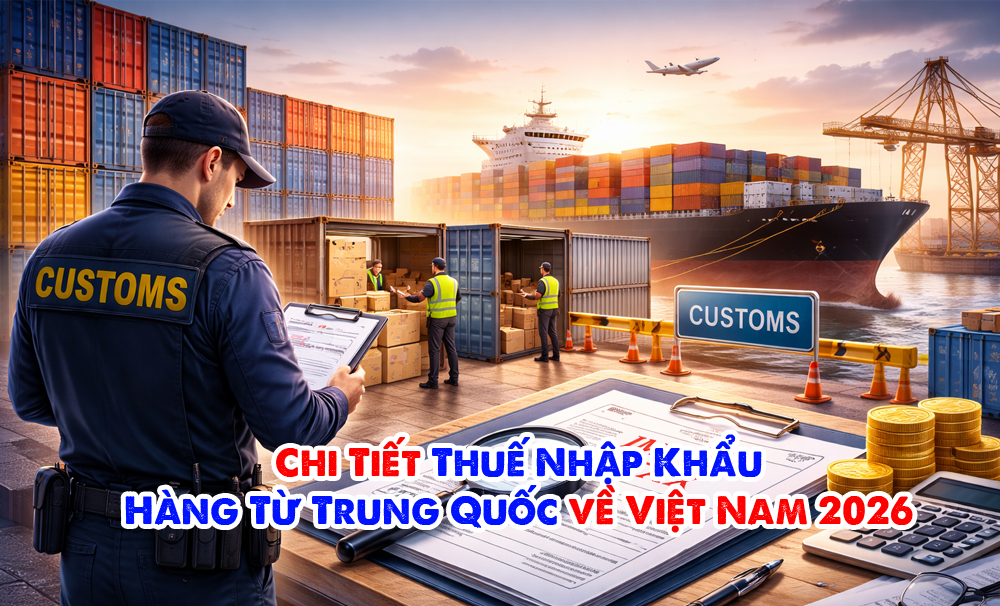 Cách Tính Thuế Nhập Khẩu Hàng Từ Trung Quốc về Việt Nam 2026