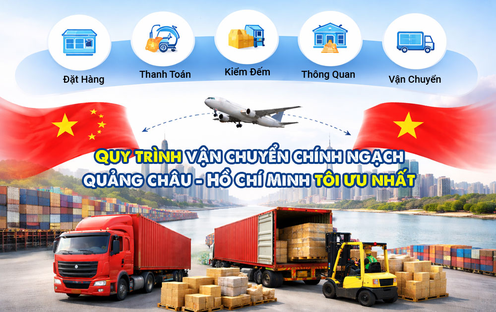 Quy trình vận chuyển chính ngạch hàng hóa từ Trung Quốc
