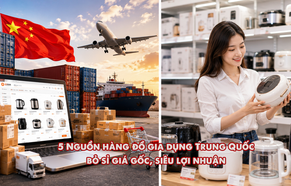 Top 5 Nguồn hàng đồ gia dụng Trung Quốc giá sỉ, uy tín